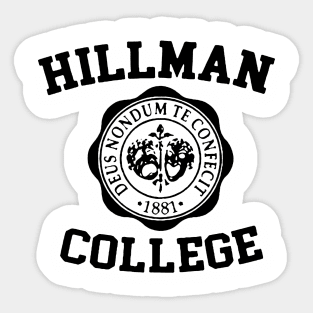 Vintage Hillman College 1881 Sticker